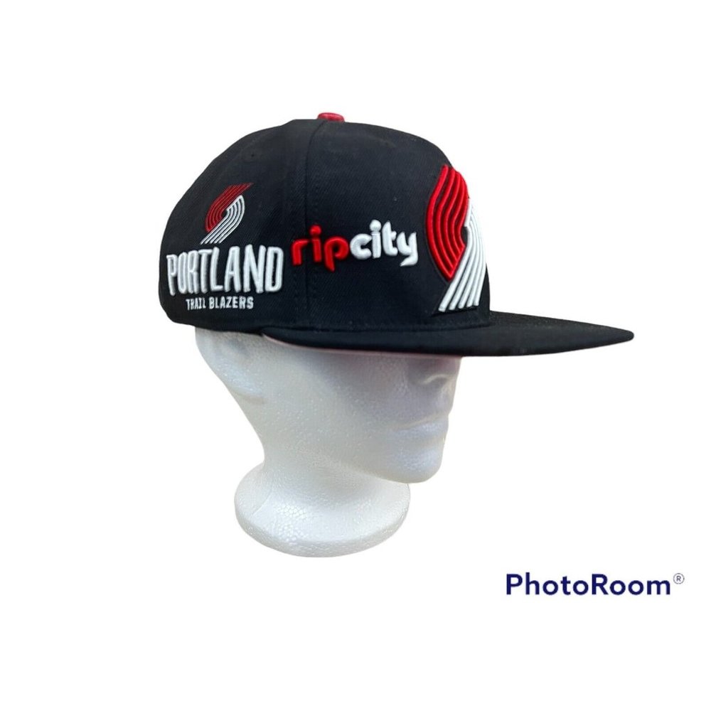 Portland Trailblazers Rip City Cap Snapback Hat Pro Standard‎ Black Adjustable